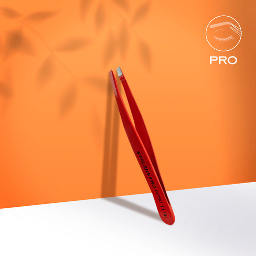 Staleks Eyebrow tweezers red EXPERT 11 TYPE 4r (narrow bev - TE-11/4R - Bild 1