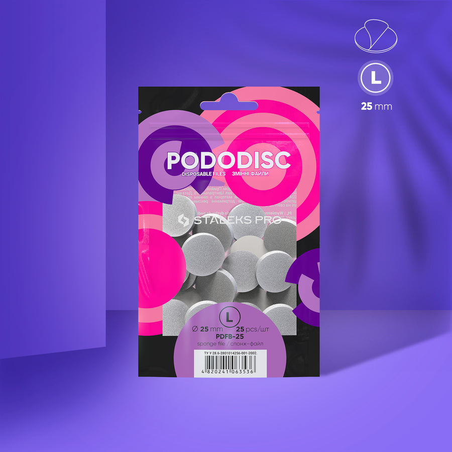 Staleks Disposable files-sponges PDFB-25 for pedicure disc - PDFB-25 - Bild 1