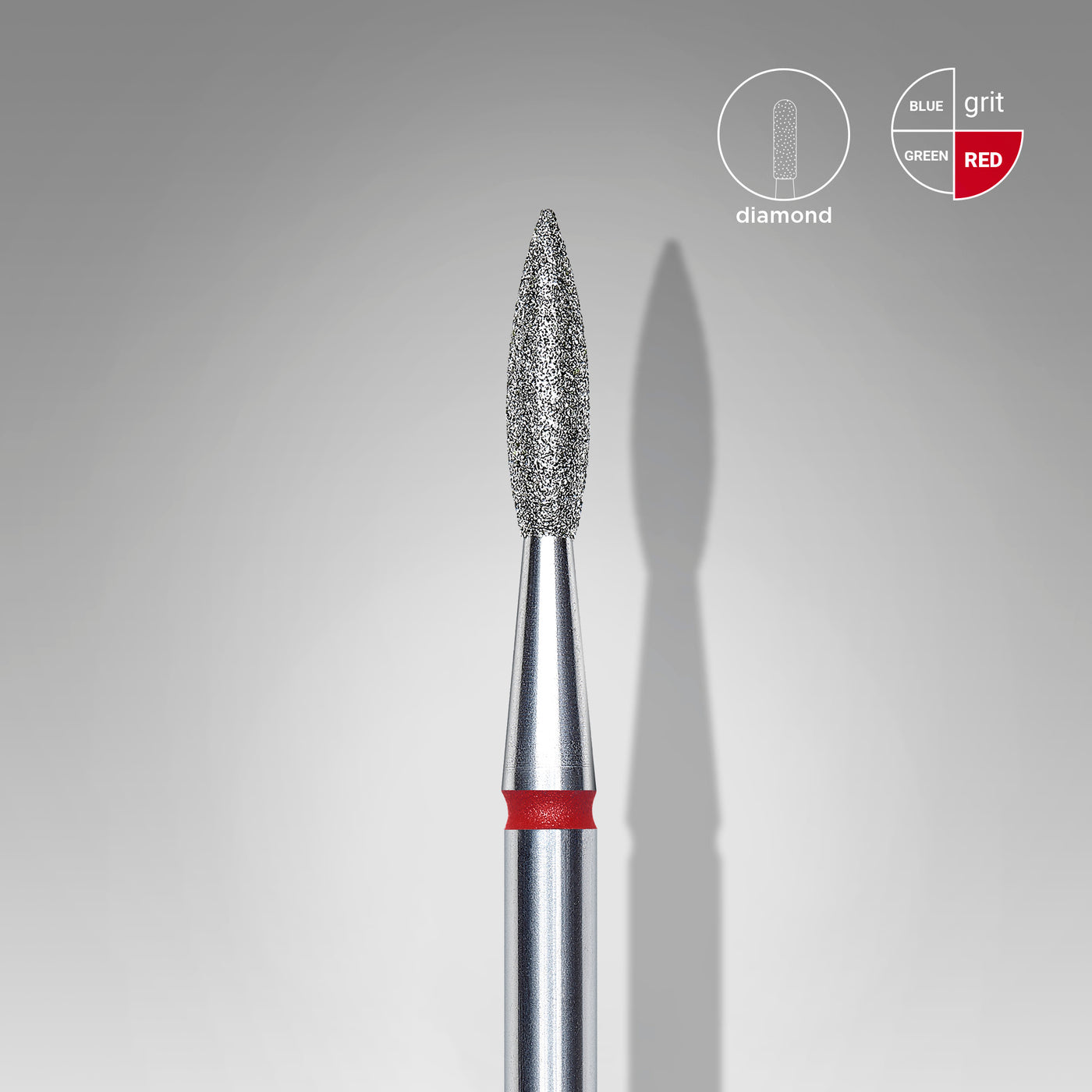 Staleks Diamond cutter, flame sharp red EXPERT, diameter 2 - FA11R021/8 - Bild 1