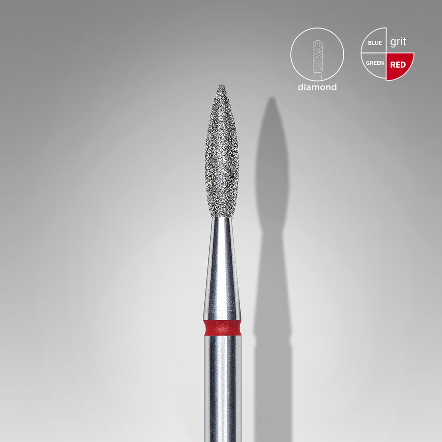 Staleks Diamond cutter, flame sharp red EXPERT, diameter 2 - FA11R021/8 - Bild 1