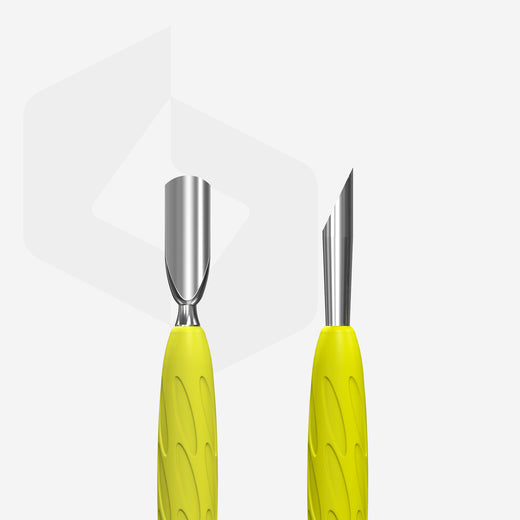 Staleks Manicure pusher Gummy with yellow silicone handle - PQ-10/2Y - Bild 2