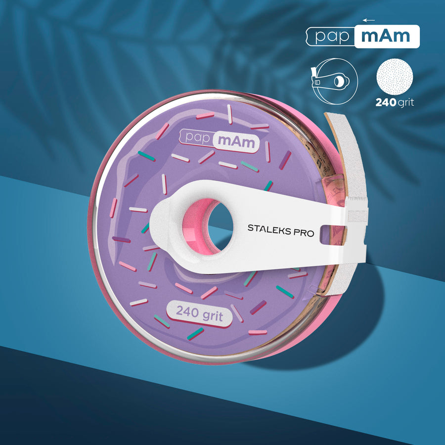 Staleks Disposable white abrasive tape papmAm EXPERT 240 g - ATC-240W - Bild 1