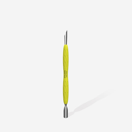 Staleks Manicure pusher Gummy with yellow silicone handle - PQ-10/2Y - Bild 3