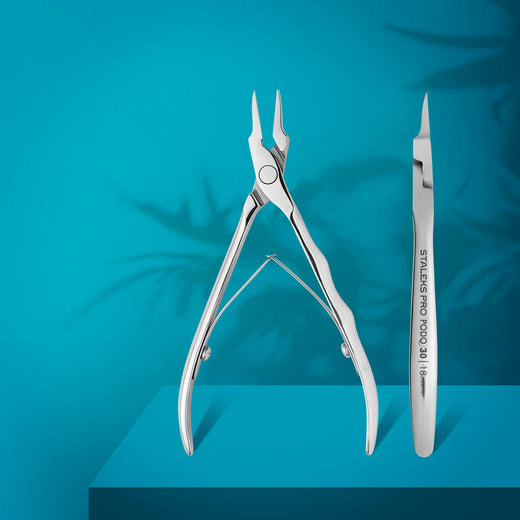 Staleks Podology nippers for ingrown toenails PODO 30 18 m - NP-30-18 - Bild 1