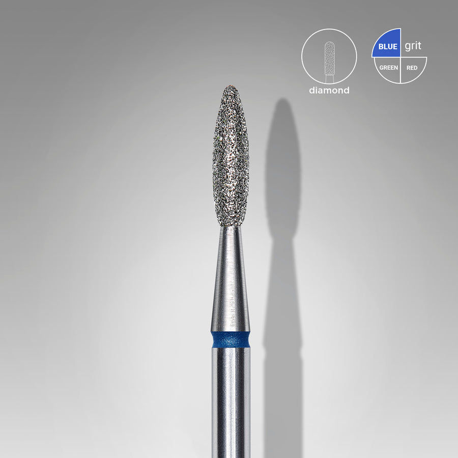 Staleks Diamond nail drill bit flame blue EXPERT head diam - FA10B021/8 - Bild 1