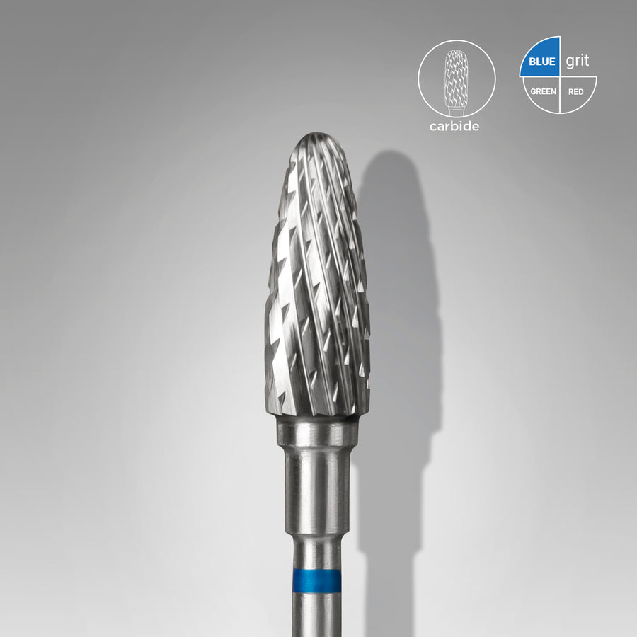 Staleks Carbide nail drill bit corn blue EXPERT head diame - FT90B050/13 - Bild 1
