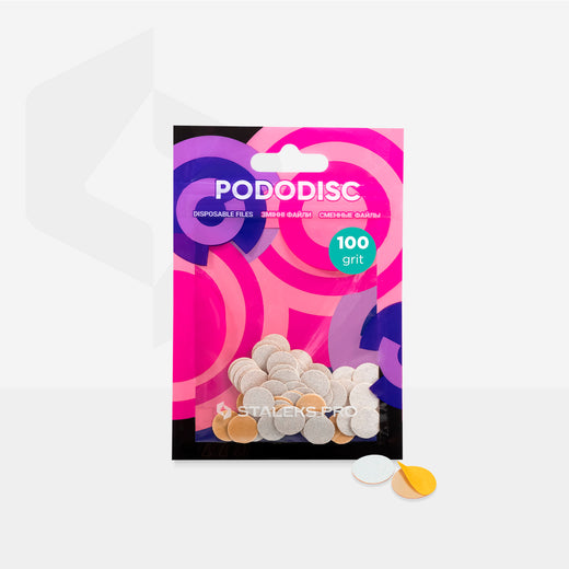Staleks Disposable white files for pedicure disc PODODISC - PDF-10-100W - Bild 3