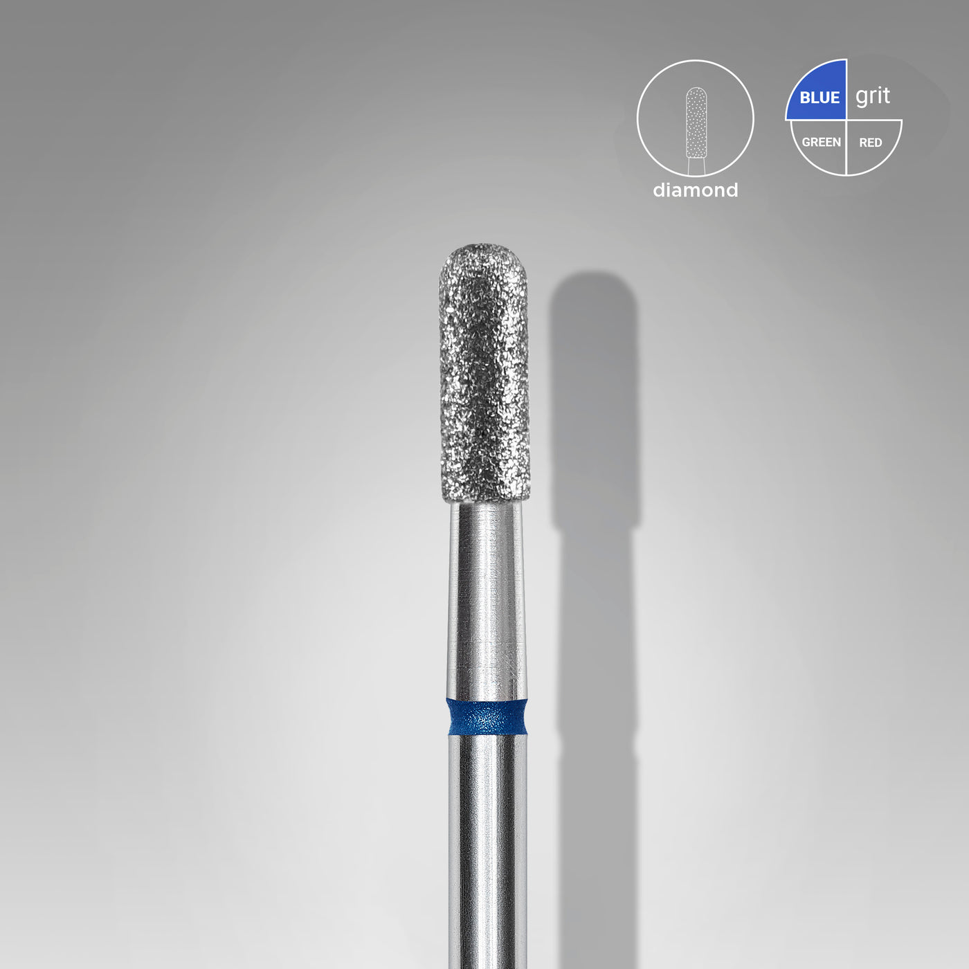 Staleks Diamond nail drill bit rounded cylinder blue EXPER - FA30B023/6.5 - Bild 1
