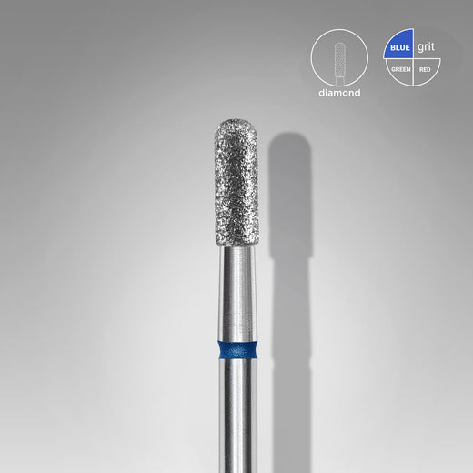 Staleks Diamond nail drill bit rounded cylinder blue EXPER - FA30B023/6.5 - Bild 1