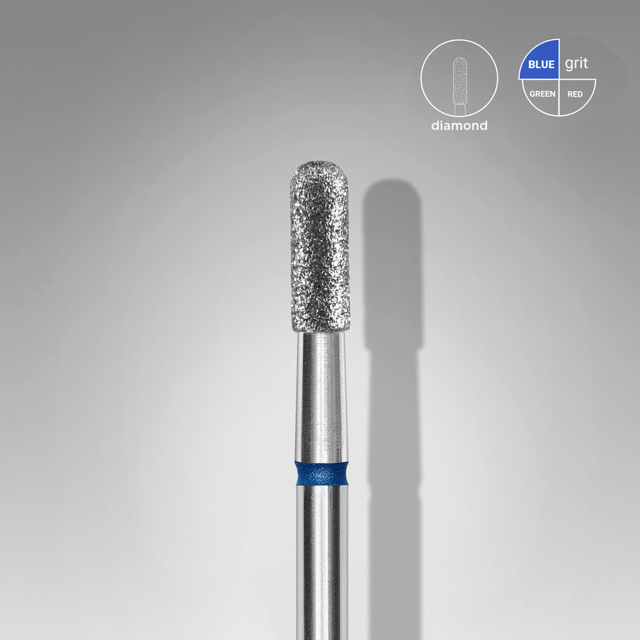 Staleks Diamond nail drill bit rounded cylinder blue EXPER - FA30B023/6.5 - Bild 1