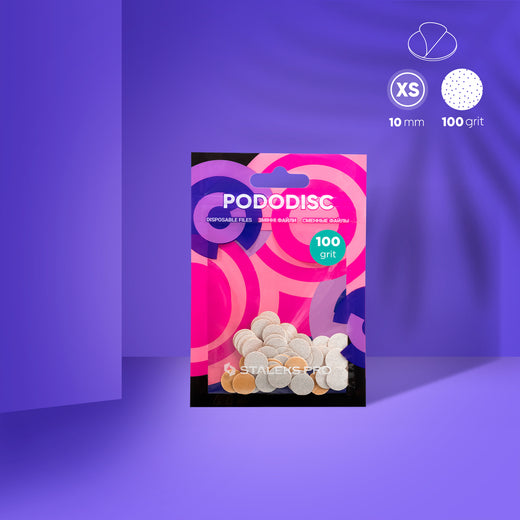 Staleks Disposable white files for pedicure disc PODODISC - PDF-10-100W - Bild 1