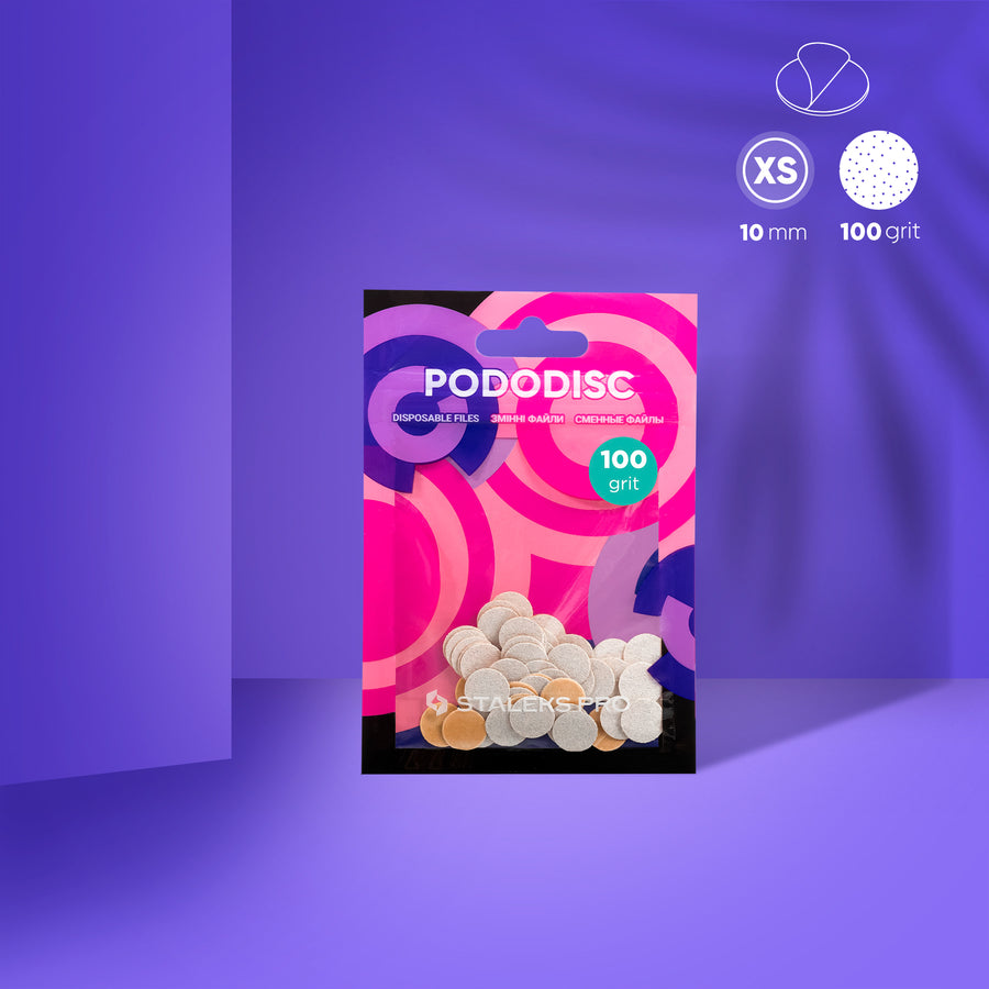 Staleks Disposable white files for pedicure disc PODODISC - PDF-10-100W - Bild 1
