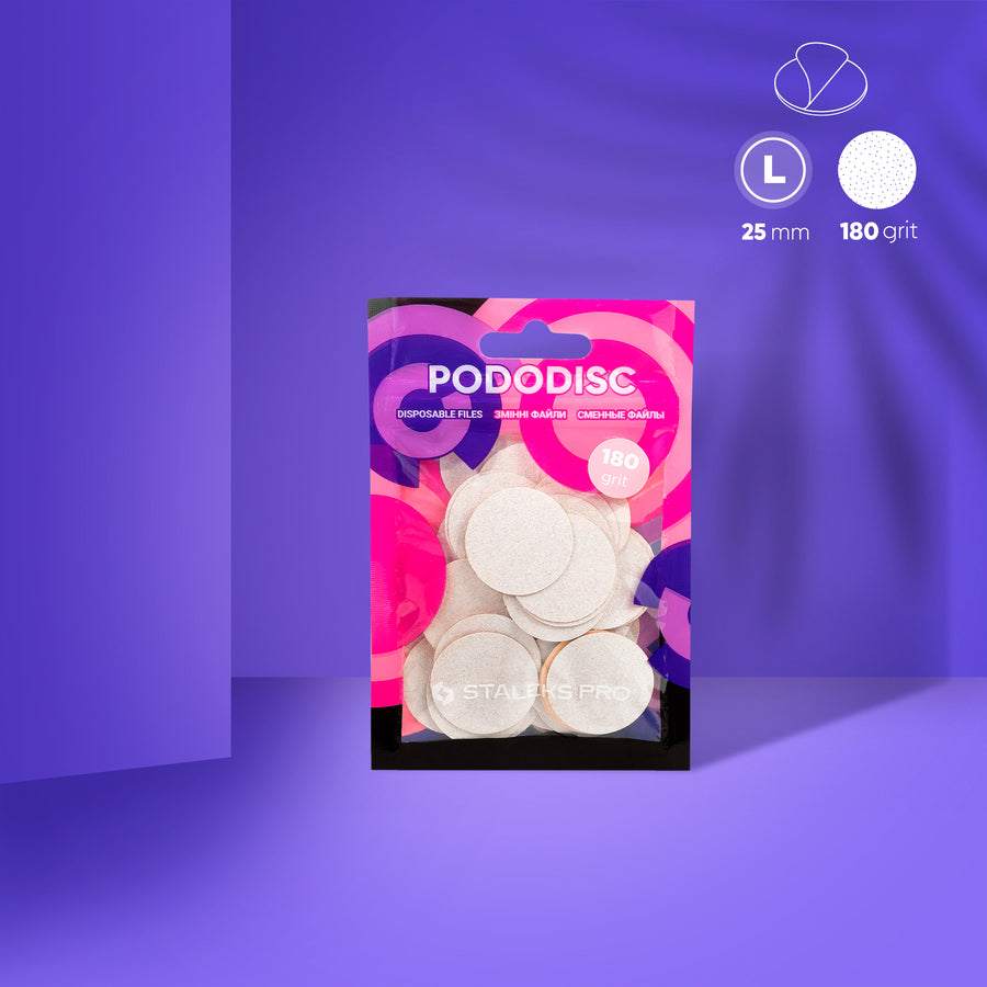 Staleks Disposable white files PDF-25-180W for pedicure di - PDF-25-180W - Bild 1
