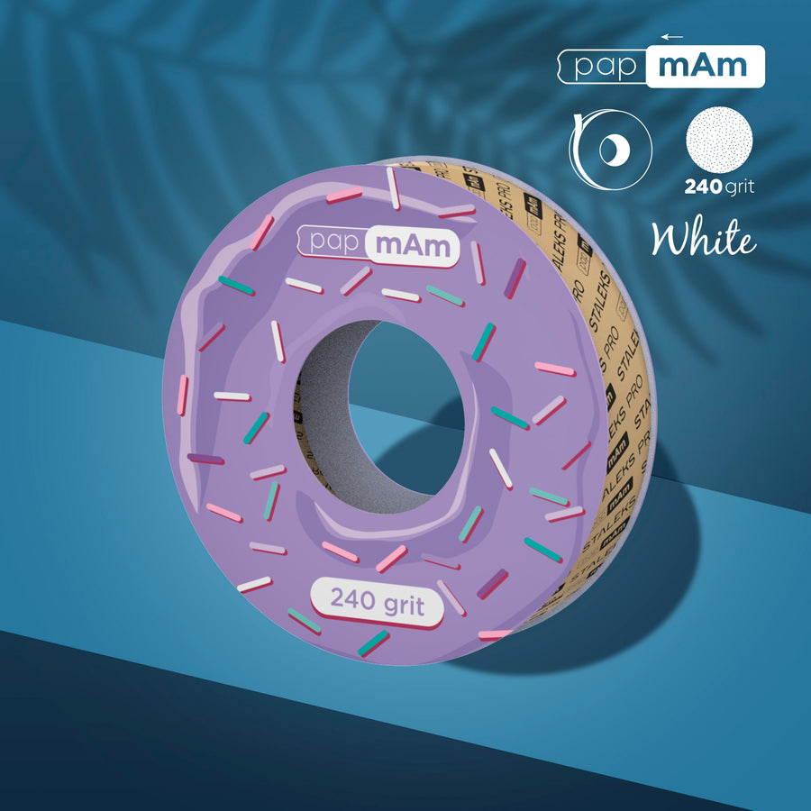 Staleks Disposable white abrasive tape papmAm EXPERT 240 g - ATSC-240W - Bild 1