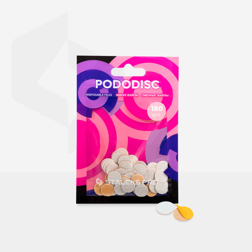 Staleks Disposable white files for pedicure disc PODODISC - PDF-10-180W - Bild 2
