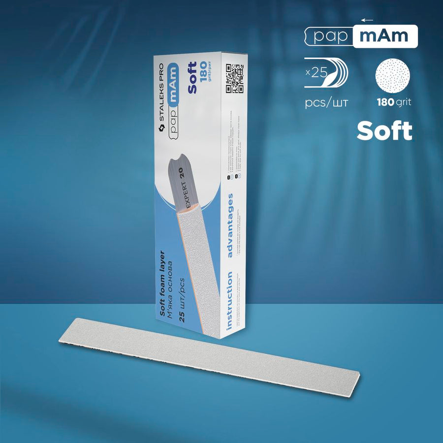 Staleks Disposable white files DFCE-20-180/25W papmAm on s - DFCE-20-180/25W - Bild 1