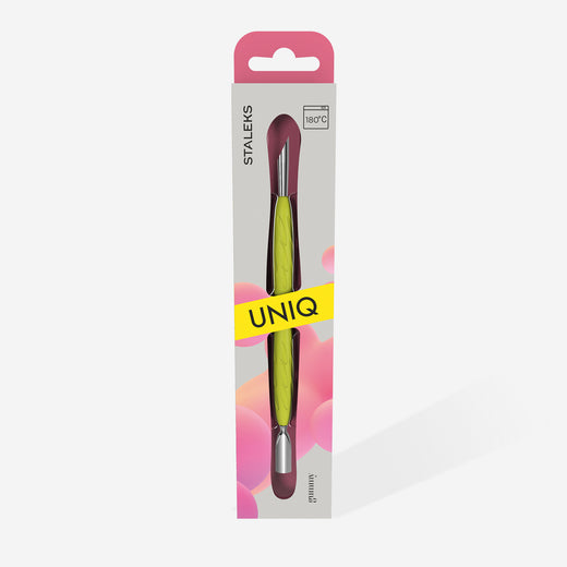 Staleks Manicure pusher Gummy with yellow silicone handle - PQ-10/2Y - Bild 4