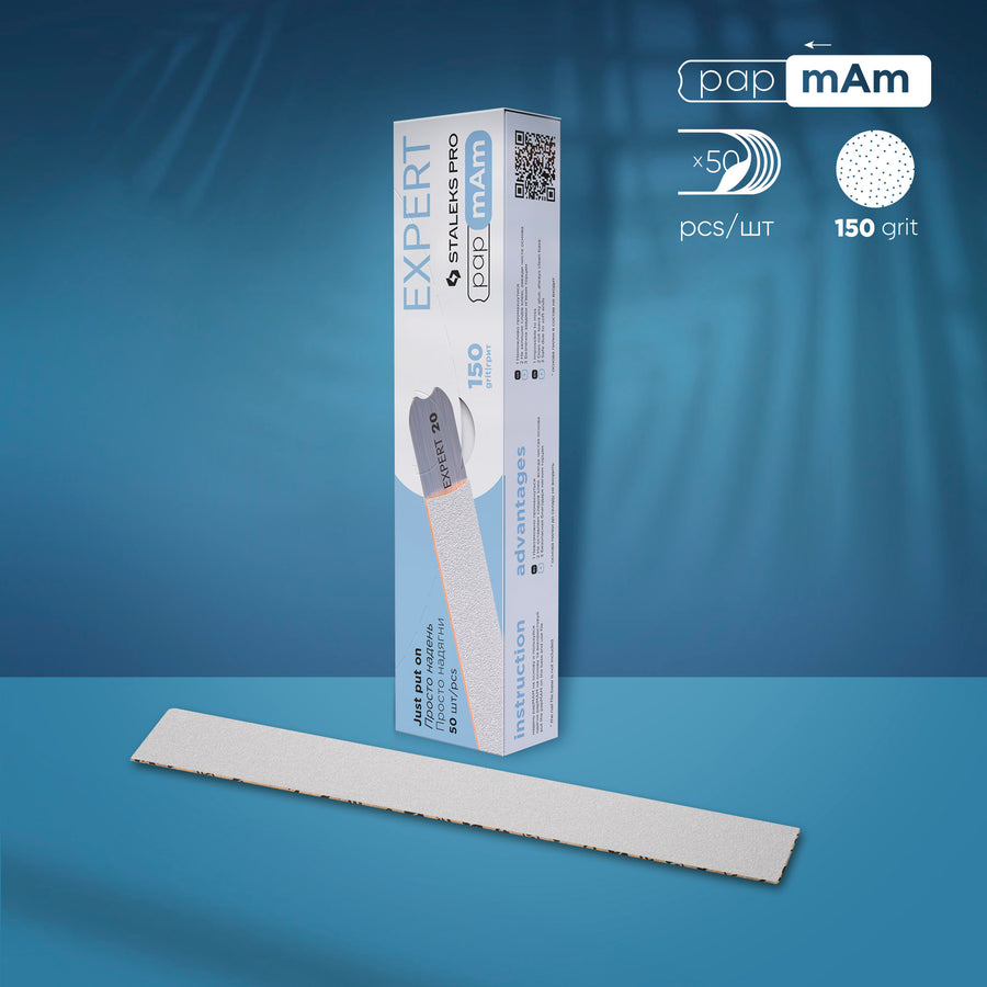 Staleks Disposable white files DFCE-22-150W papmAm - DFCE-22-150W - Bild 1