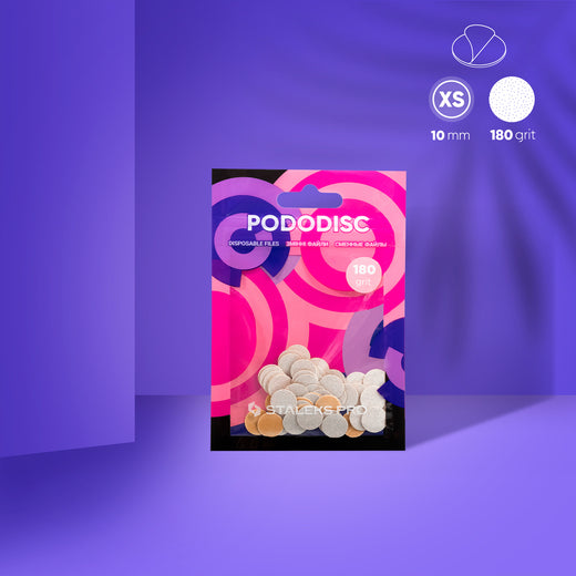Staleks Disposable white files for pedicure disc PODODISC - PDF-10-180W - Bild 1