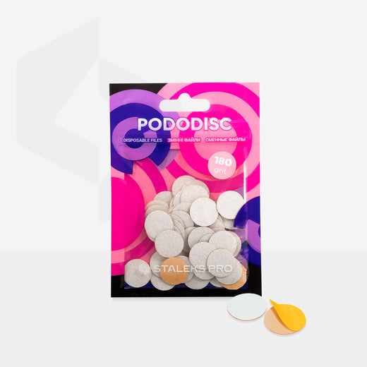 Staleks Disposable white files for pedicure disc PODODISC - PDF-15-180W - Bild 3