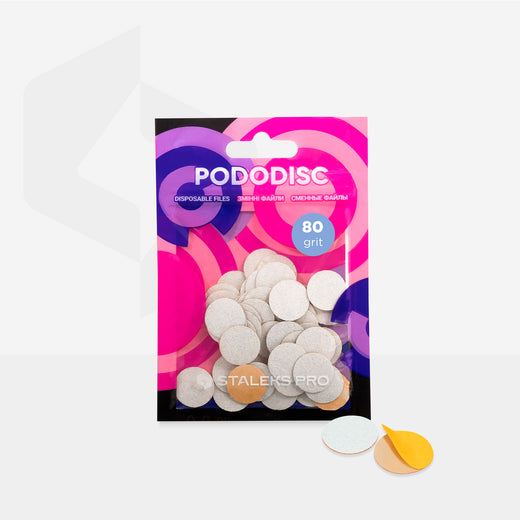 Staleks Disposable white files for pedicure disc PODODISC - PDF-15-80W - Bild 3