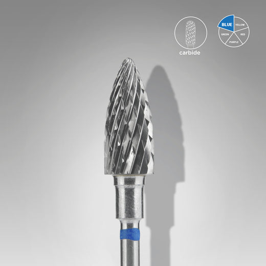 Staleks Carbide nail drill bit FT110B060/14 pine cone blue - FT110B060/14 - Bild 1