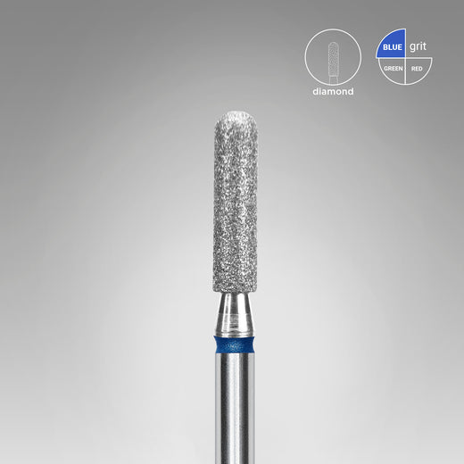Staleks Diamond nail drill bit rounded cylinder blue EXPER - FA30B025/10 - Bild 1
